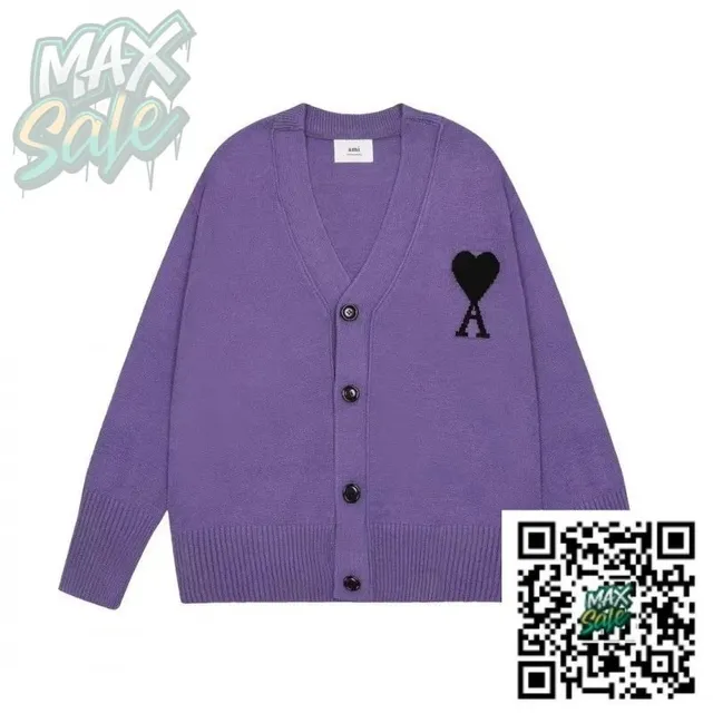 Amiri Cardigan Heart Logo