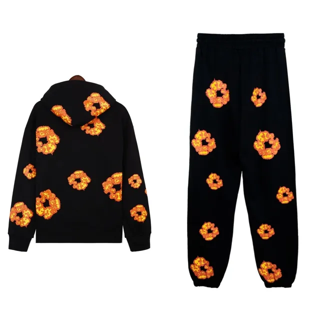 Denim Tears Hoodie and Joggers Set Floral Print