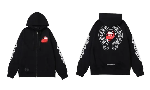 Zip-Up Hoodie Rolling Stones x Chrome Hearts