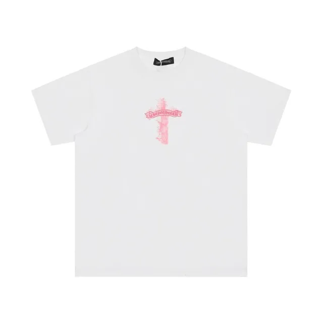 Chrome Hearts T-Shirt Pink Cross Graphic