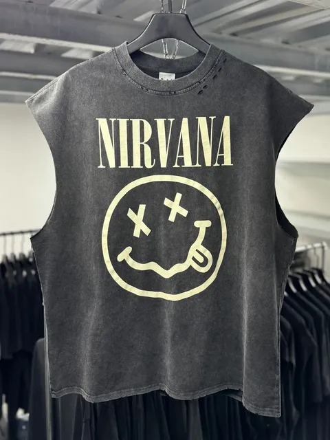 Nirvana Graphic Tank Smiley Logo