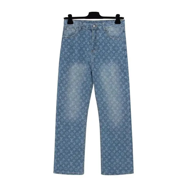 Louis Vuitton Monogram Denim Jeans All-Over LV Print