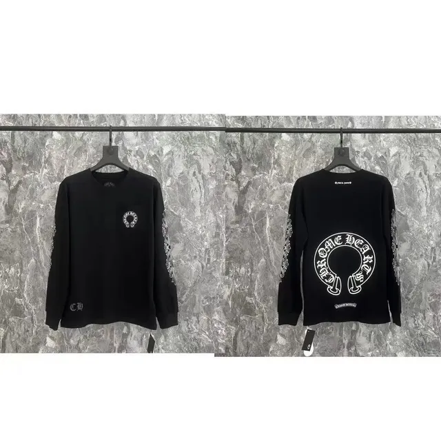 Chrome Hearts Long Sleeve Tee Cross Logo Print