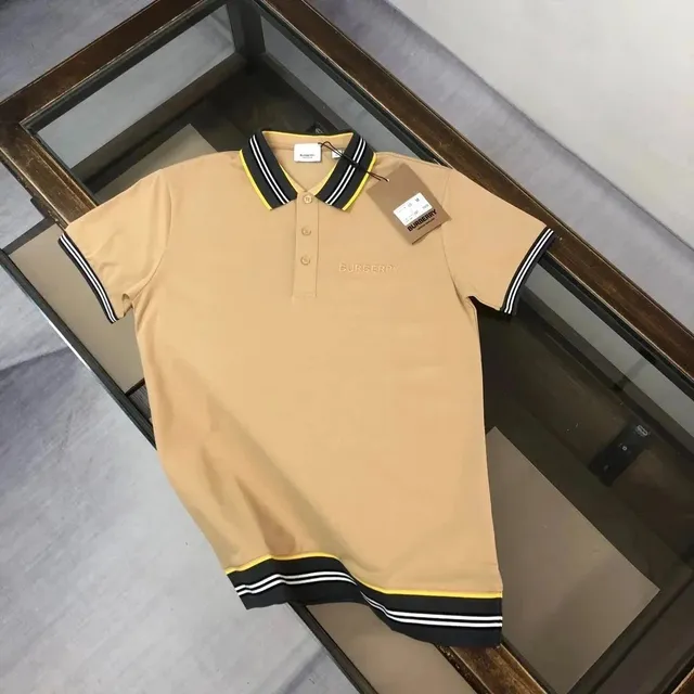 Burberry Polo Shirt Striped Trim