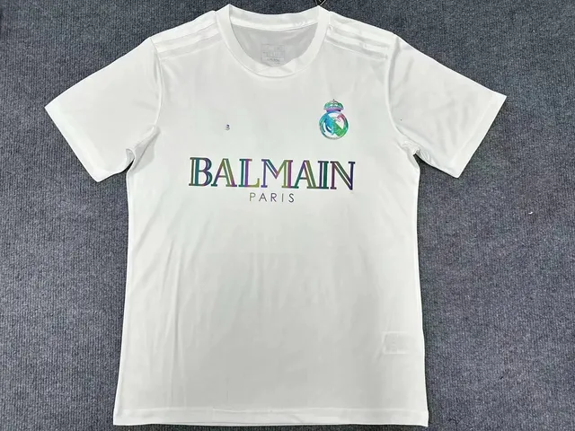 皇马反光标训练服白色