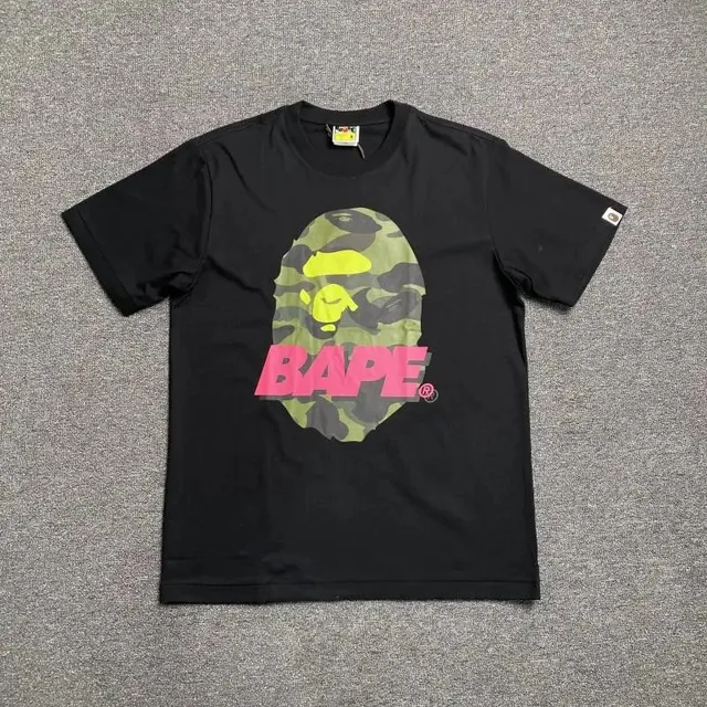 BAPE Shark Tee Camo Ape Head