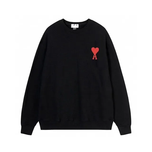 AMI Paris Crewneck Sweater Heart Logo