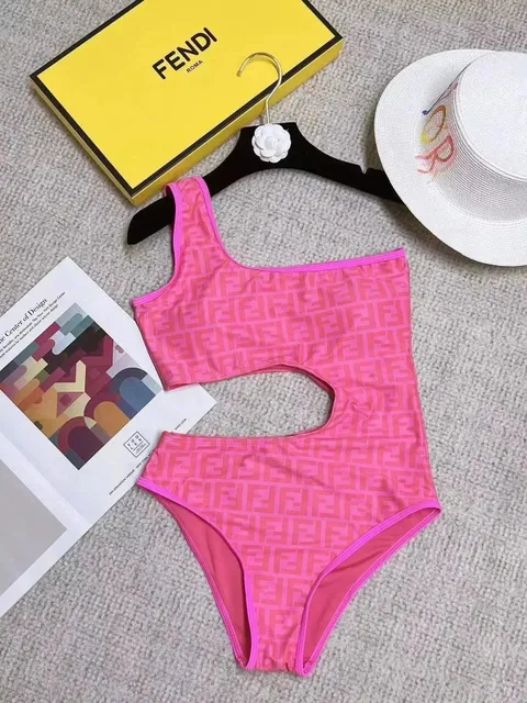 Fendi Monogram Cutout Swimsuit