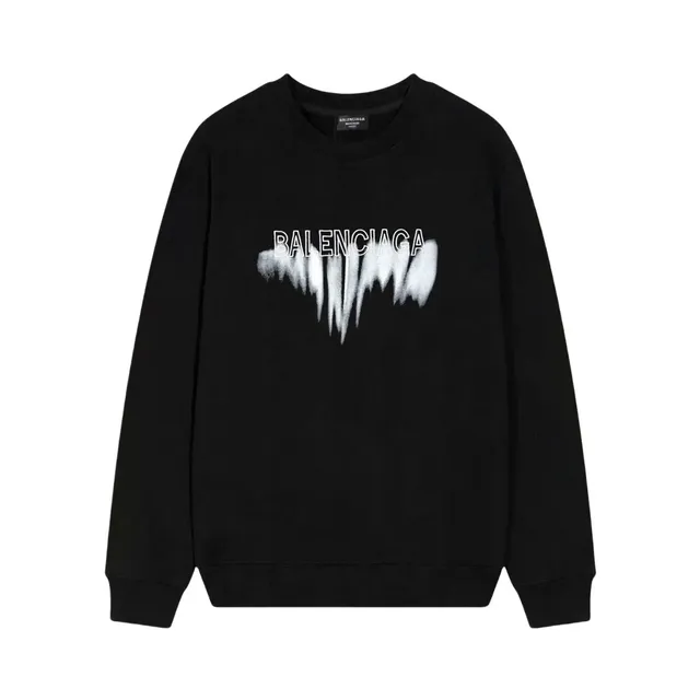 Balenciaga Crewneck Sweatshirt Distressed Logo