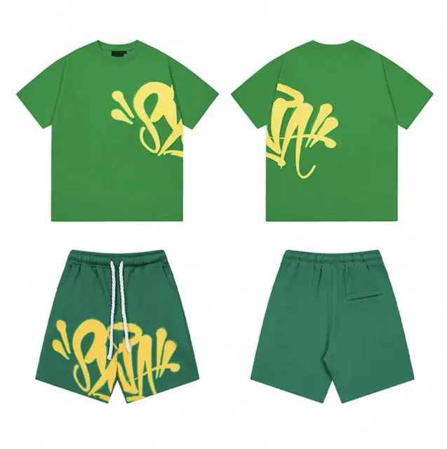 Palace Graffiti Logo Set Green with Yellow Print