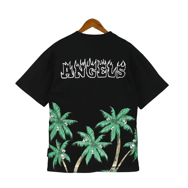 Palm Angels T-Shirt Palm Trees Skull Print