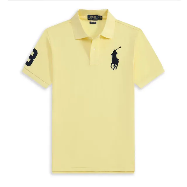 Polo Ralph Lauren Polo Shirt Custom Fit with Number 3 Sleeve