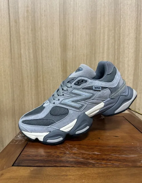 New Balance 9060 Grey Mesh and Suede