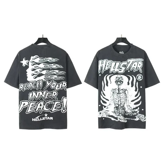 Hellstar Graphic Tee Inner Peace Skeleton Print