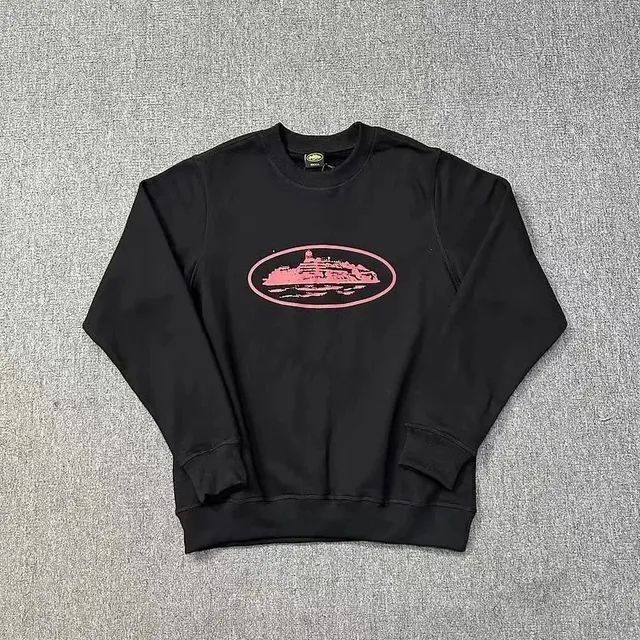 Corteiz Crewneck Sweatshirt Pink Cruise Ship Logo
