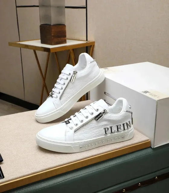Philipp Plein Zipper Sneaker Metallic Logo