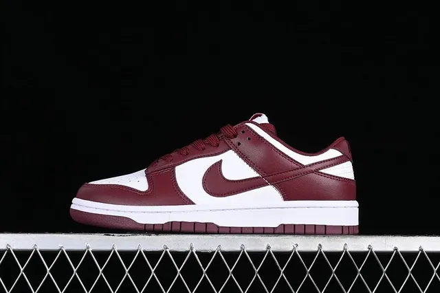 Nike Dunk Low Burgundy and White