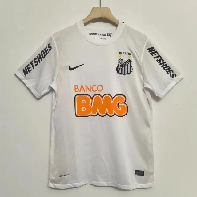 Nike Santos FC Jersey Banco BMG Sponsor