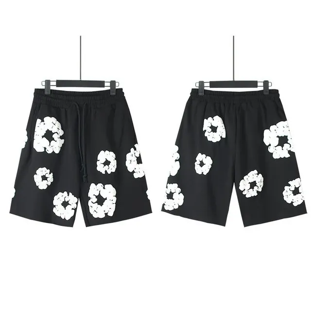 Balenciaga Flower-Print Shorts