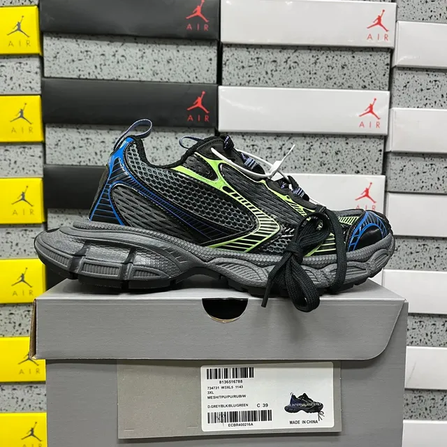 Air Jordan 4 Dark Grey/Blue/Green