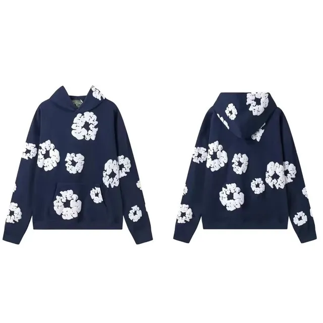 Off-White Hooded Sweatshirt Floral Print