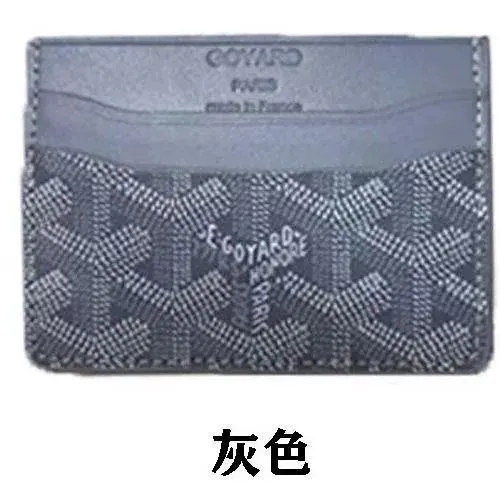 Goyard Card Holder Chevron Pattern