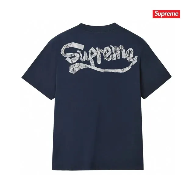 Supreme T-Shirt Crumpled Foil Logo