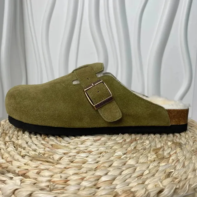 Birkenstock Arizona Suede with Shearling Lining