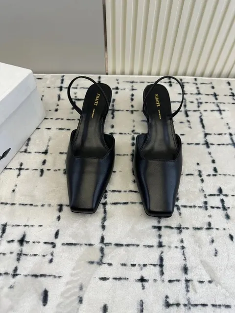 Rhude Square-Toe Slingback Classic Black