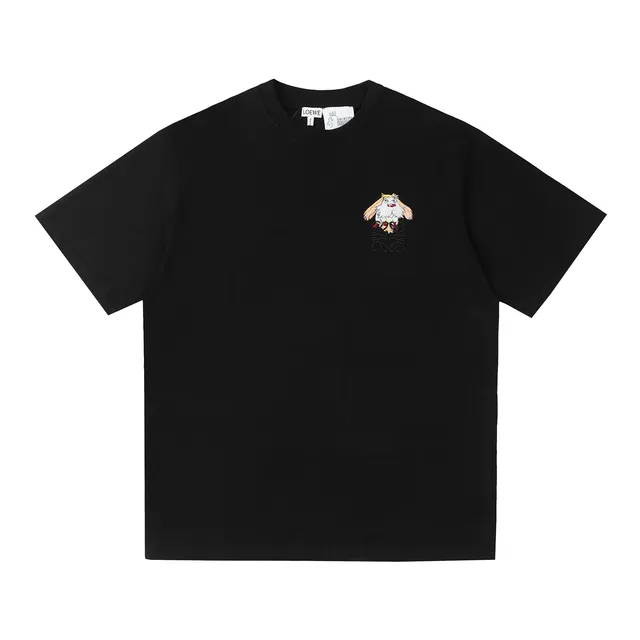 Loewe t-shirt black with embroidered Studio Ghibli Catbus patch