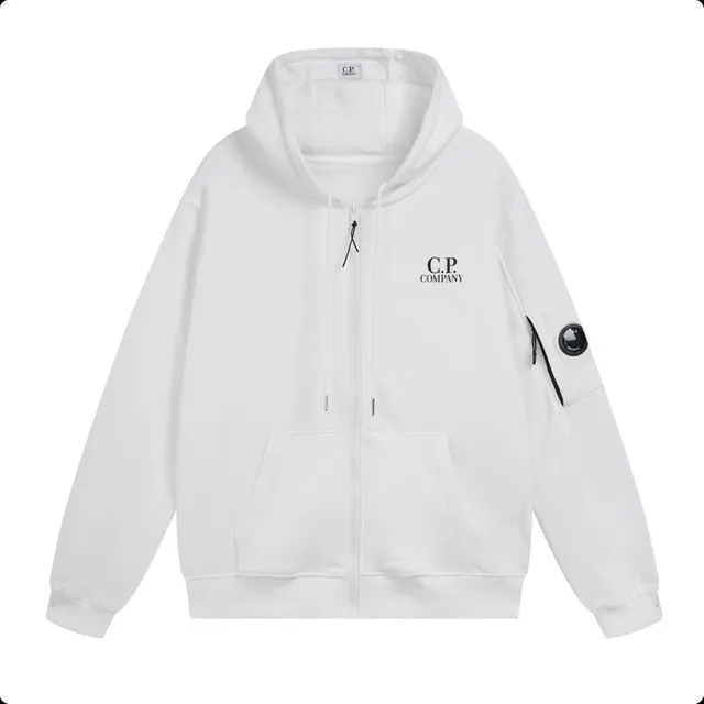 C.P. Company Zip-Up Hoodie Goggle Patch