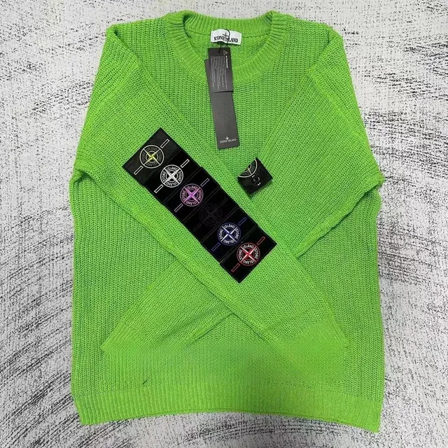 Stone Island Knit Sweater Neon Green