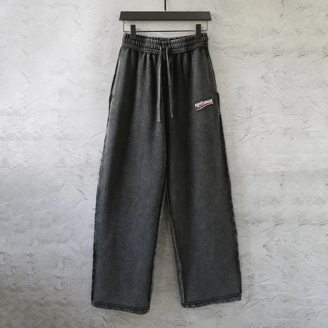 Balenciaga Track Pants Washed Black