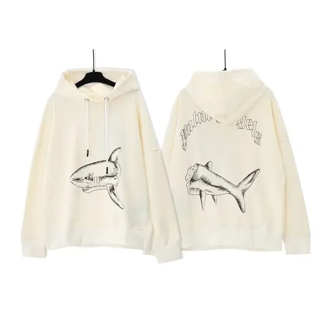 Palm Angels Shark Hoodie Shark Print