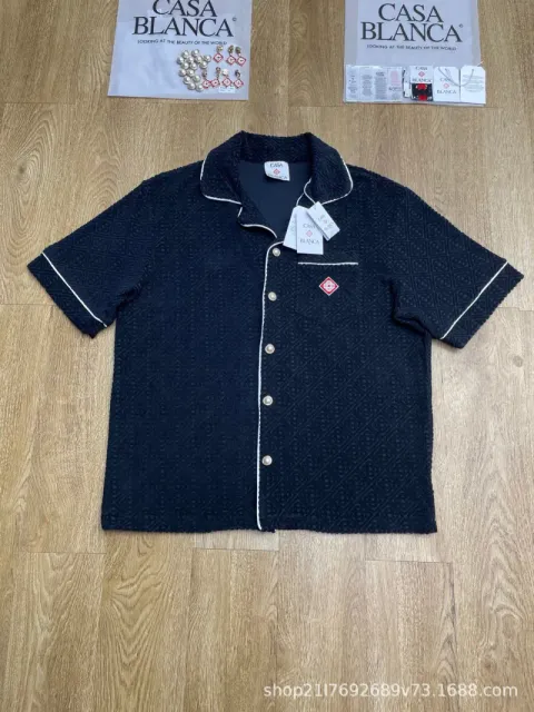 Casablanca Pajama Shirt Diamond Jacquard