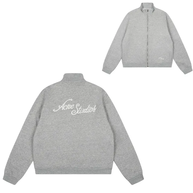 Acne Studios Zip-Up Track Jacket Embroidered Logo