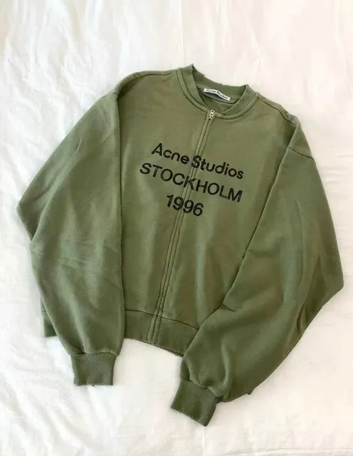 Acne Studios Zip-Up Sweatshirt Stockholm 1996