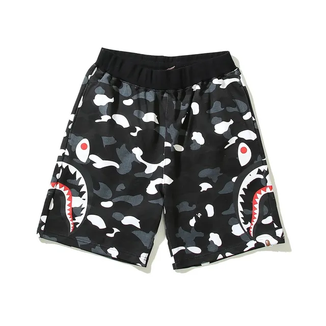 BAPE Shark Shorts Camouflage Shark Print