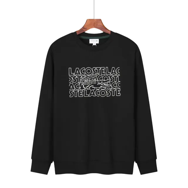 Lacoste Crewneck Sweatshirt Stacked Logo Print