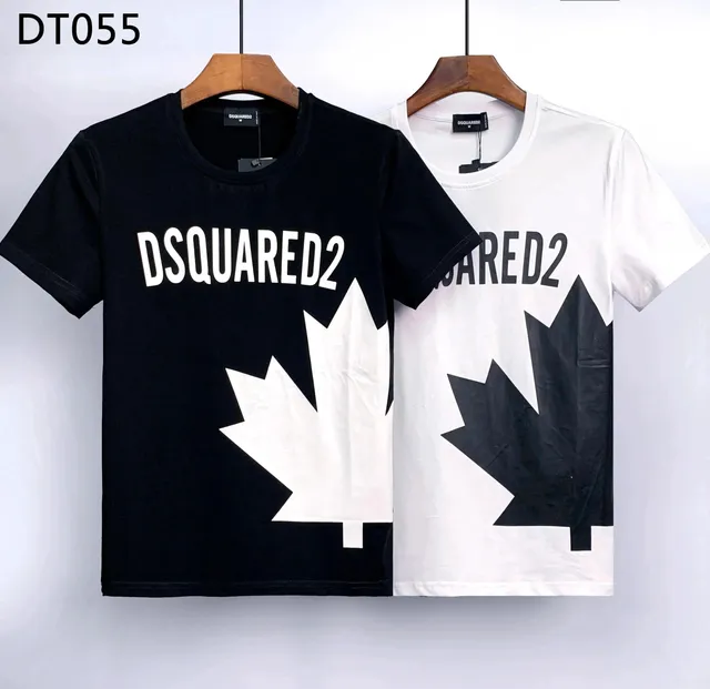 Dsquared2 Logo Print T-Shirt Maple Leaf