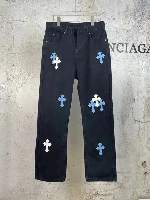 Chrome Hearts Cross Patch Jeans