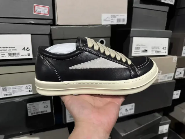 Rhude A-Track Low Black Grey Cream