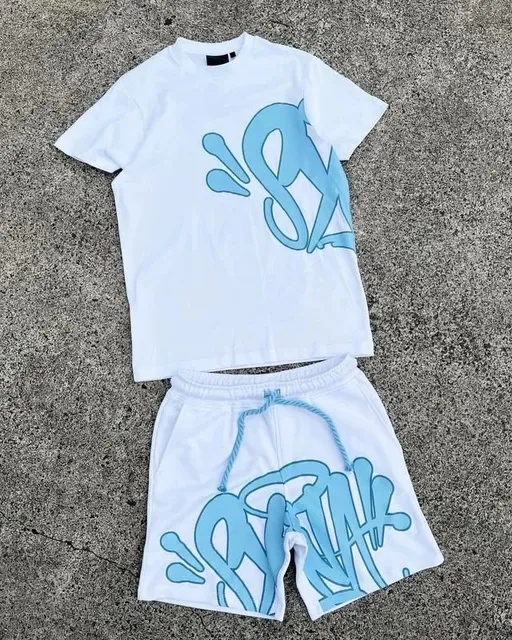Syna World Graphic Tee & Shorts Set Spray Paint Logo