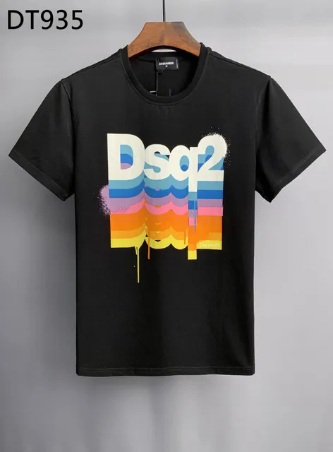 Dsquared2 Graphic T-Shirt Rainbow Logo Print
