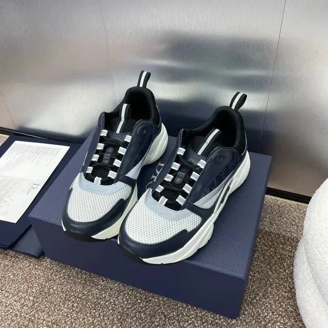 Dior B23 Low Navy White Grey