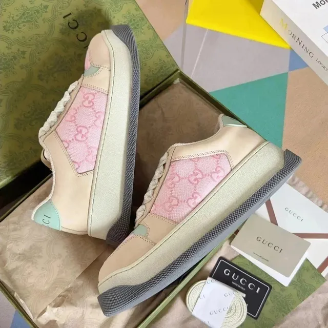 Gucci GG Marmont Sneaker Pink GG Web Panel