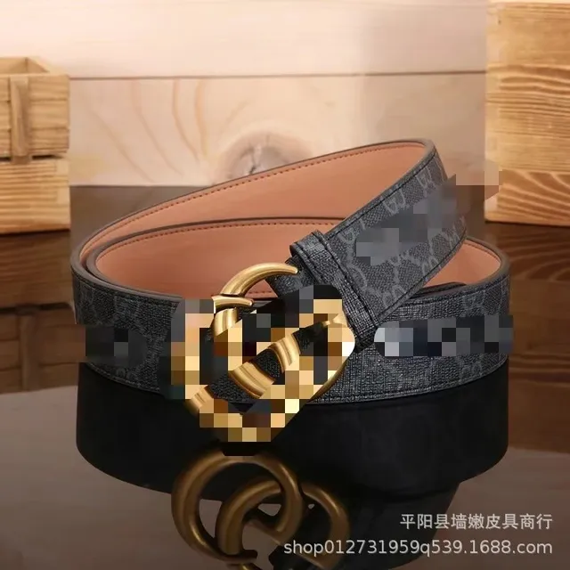 布纹黑色GG古金扣