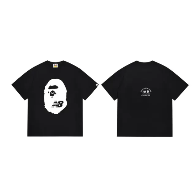 BAPE × New Balance Graphic T-Shirt Ape Head x NB Logo