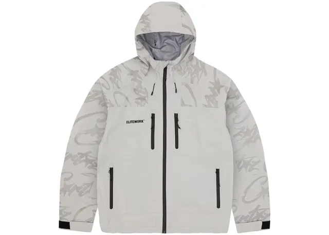 Elitework Hooded Jacket Graffiti Print