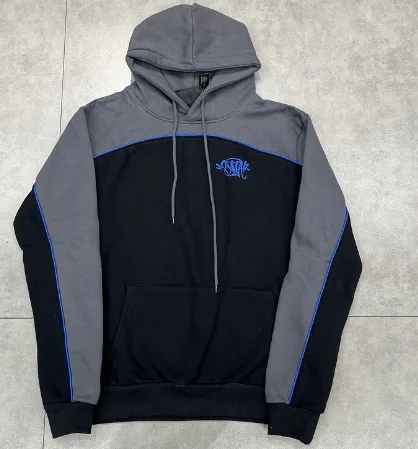 Hooded Sweatshirt Color-Block with Embroidered Logo